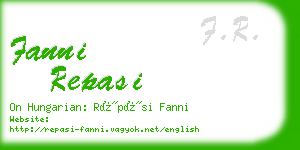 fanni repasi business card